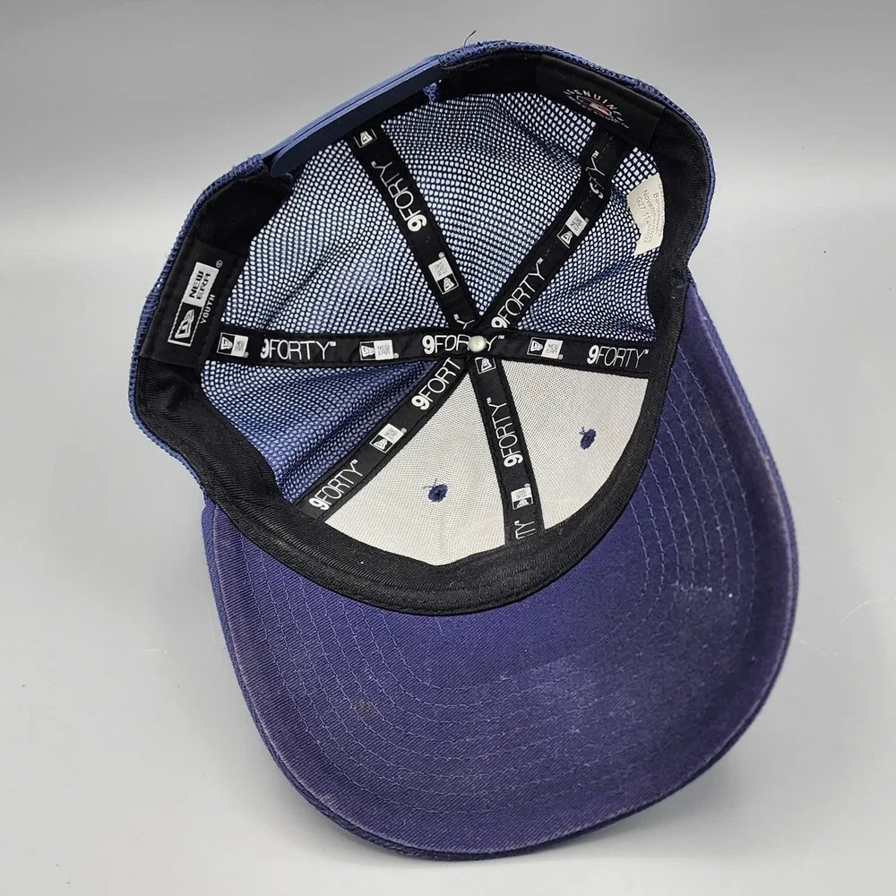 MLB Milwaukee Brewers Logo Youth Hat New Era 9Forty Trucker Mesh Snapback Cap